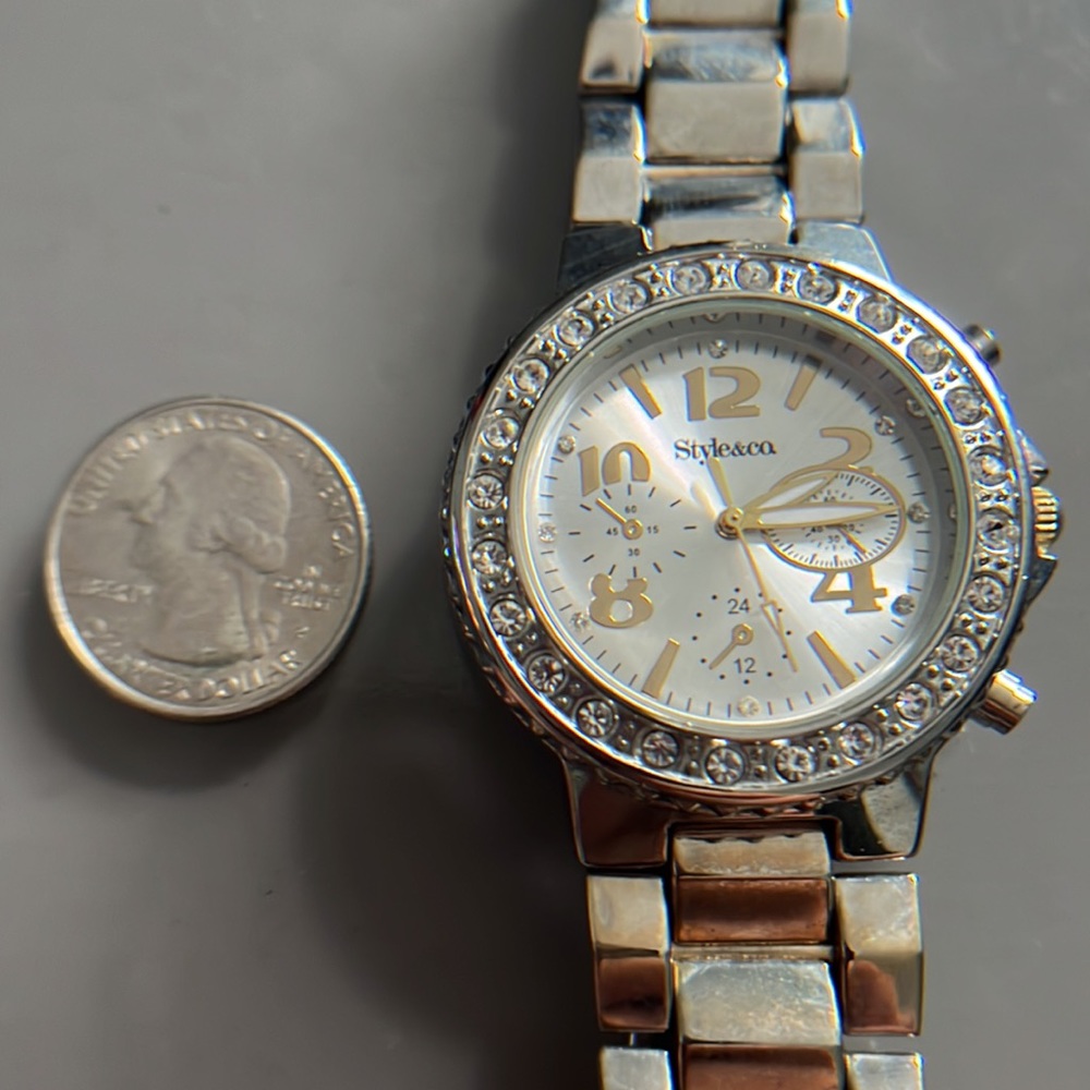 Style & Co Ladies Rhinestone Watch - Picture 6 of 15